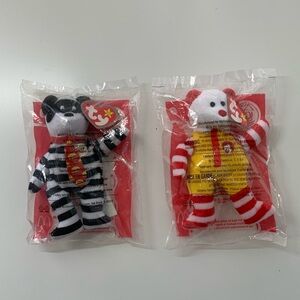 Two McDonald’s Happy Meal 2004 Ty Beanie Babies NWT
